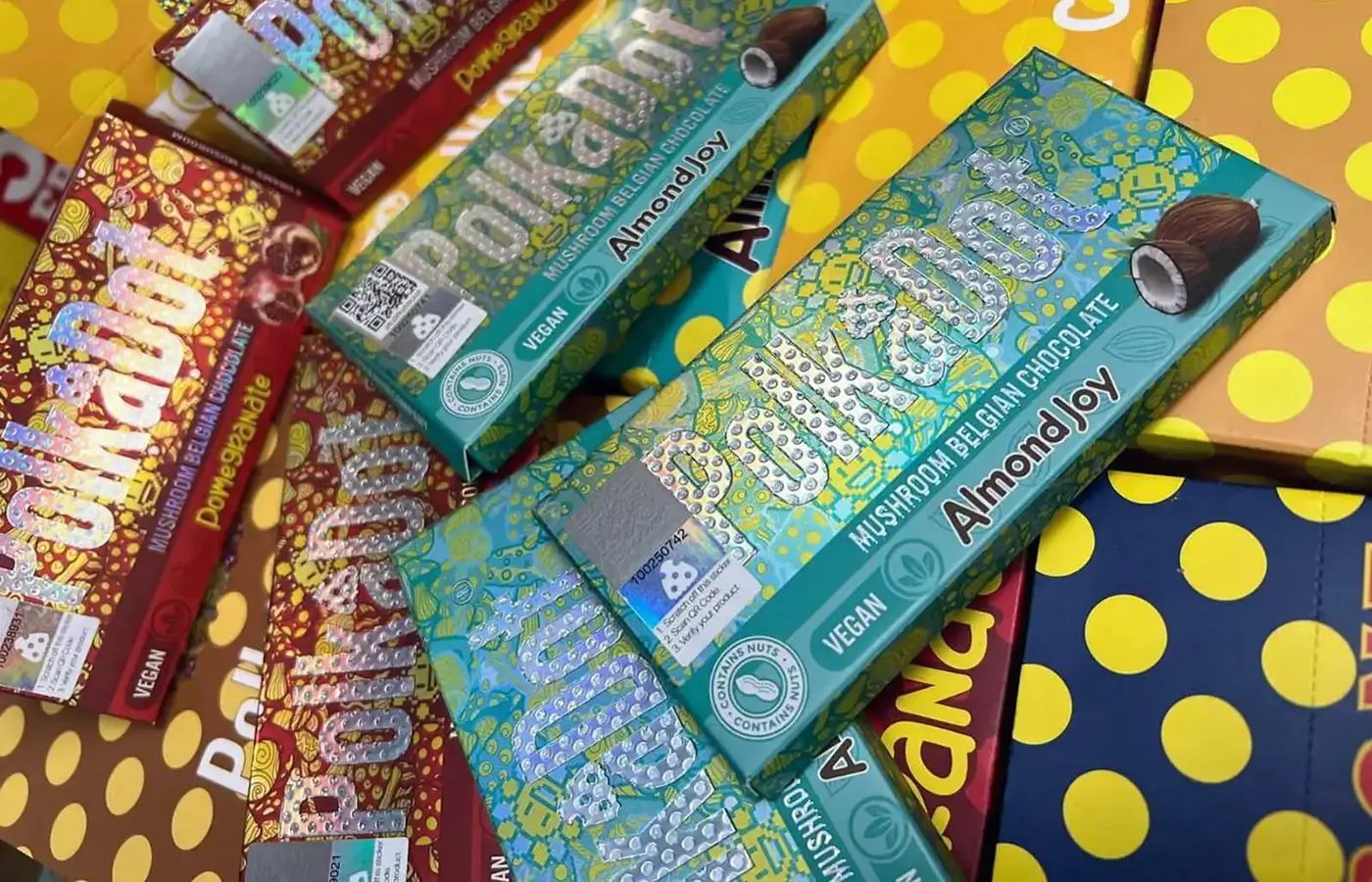 Polkadot Mushroom Chocolate Bars